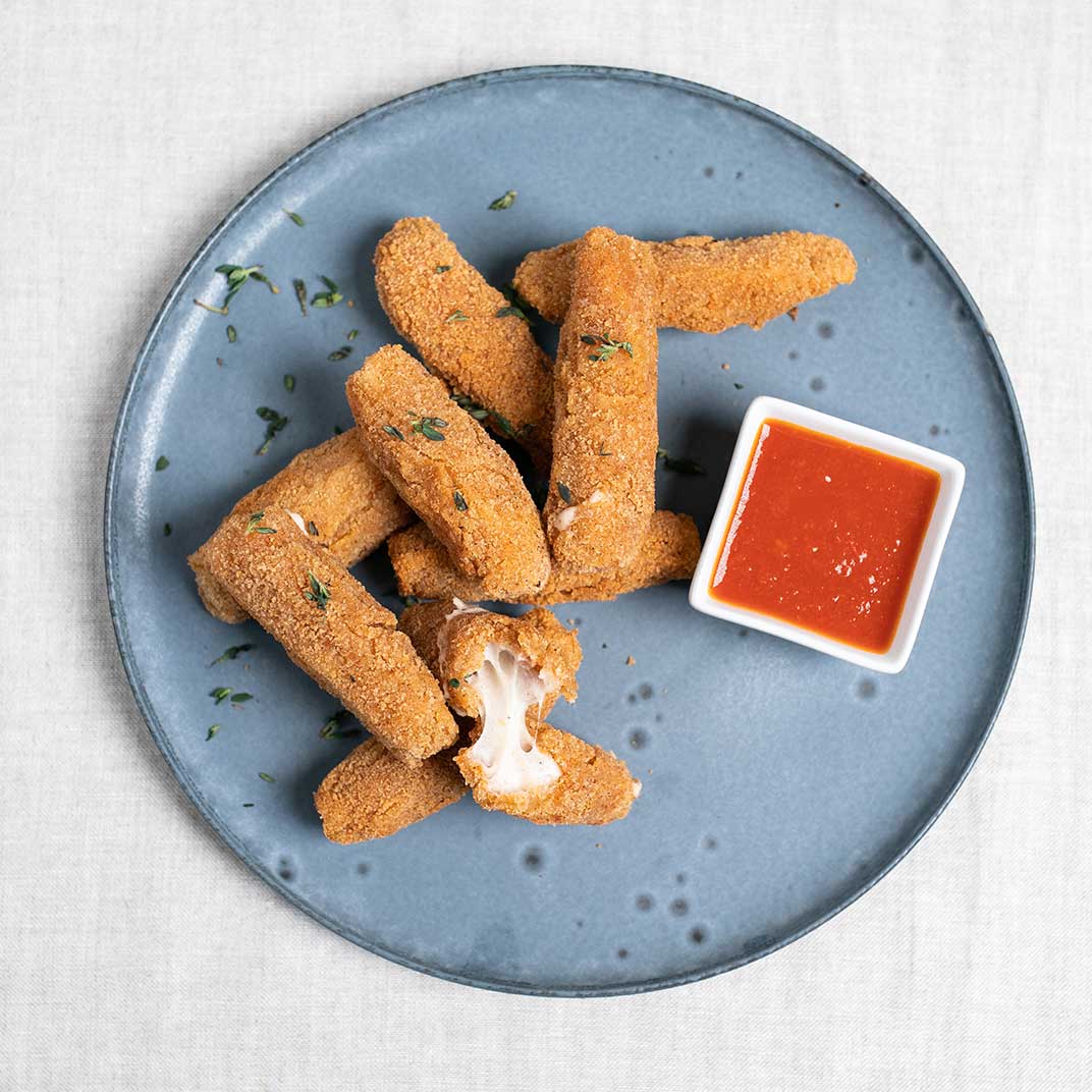 Knusprige Mozzarella-Sticks